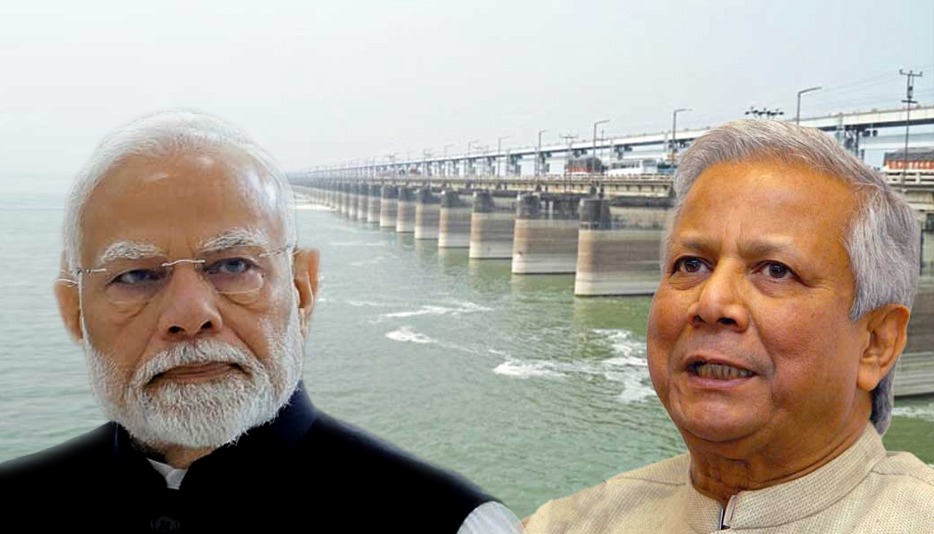 Bangladesh delegation at Farakka Barrage