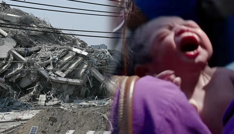 ভূমিকম্পে বিধ্বস্ত ব্যাংককের রাস্তায় নবজাতকের জন্ম