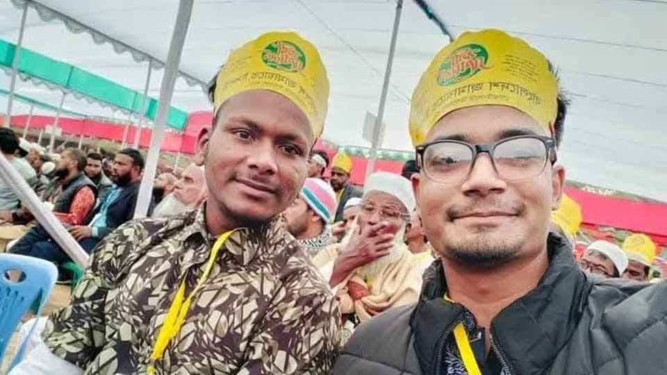 জামায়াতে ইসলামীর কর্মসূচিতে হুমকিদাতা আলী হুসেন। ছবি: আলী হুসেনের ফেইসবুক থেকে নেওয়া।