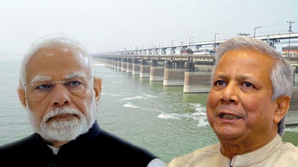Bangladesh delegation at Farakka Barrage
