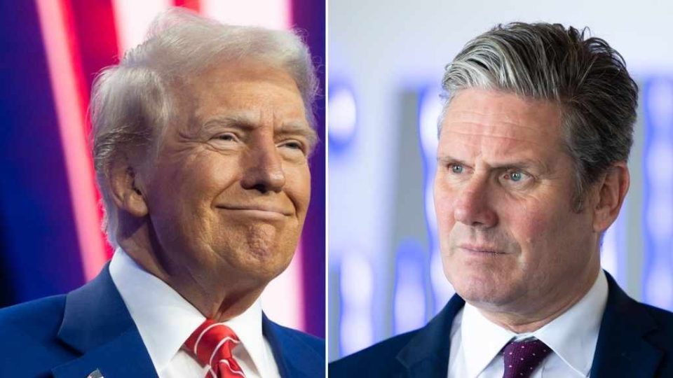 মার্কিন প্রেসিডেন্ট ডোনাল্ড টাম্প ও যুক্তরাজ্যের প্রধানমন্ত্রী কিয়ার স্টারমার।