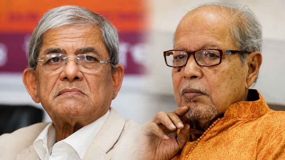 নানা চড়াই উতরাই পেরিয়ে বিএনপির মনোনয়নে নিয়োগ পাওয়া বর্তমান রাষ্ট্রপতি মির্জা ফখরুল ইসলাম আলমগীর ও সাবেক রাষ্ট্রপতি বি চৌধুরী।