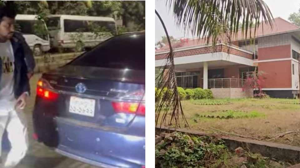 অভ্যুত্থানের ছাত্রনেতা থেকে উপদেষ্টা হওয়া আসিফ মাহমুদ সজীব ভূঁইয়া (বামে), গাজীপুরে এই বাগানবাড়ির মালিকানায় রয়েছেন শেখ রেহানার স্বামী শফিক আহমেদ সিদ্দিক (ডানে)।