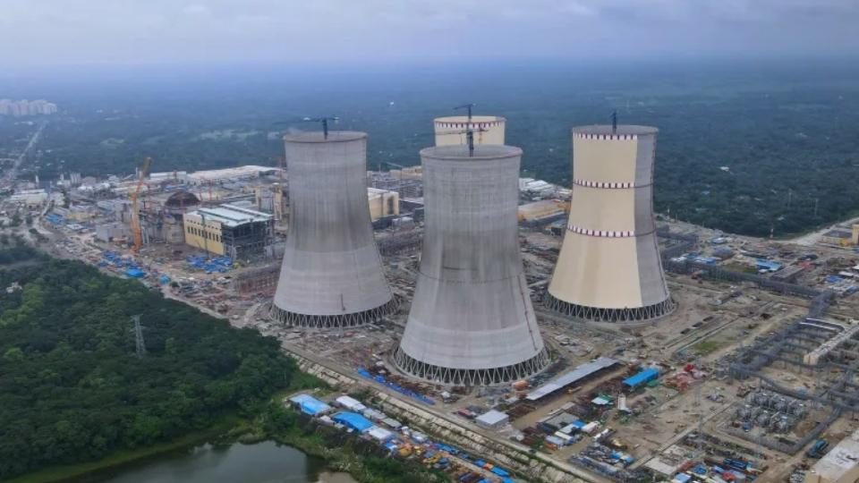 রূপপুর পারমাণবিক বিদ্যুৎকেন্দ্র। ছবি: এএফপি