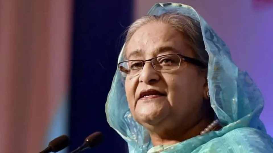 বাংলাদেশের সাবেক প্রধানমন্ত্রী শেখ হাসিনা। ছবি: পিটিআেই