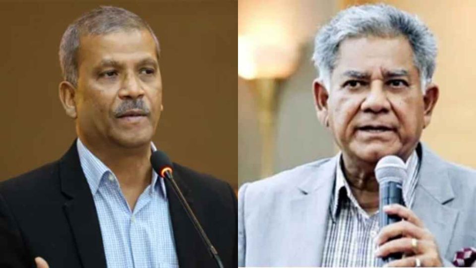 সাবেক উপদেষ্টা আসিফ নজরুল ও এম সাখাওয়াত হোসেন খান।