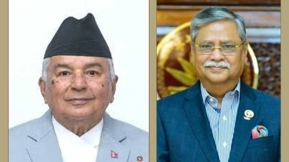 নেপাল ও বাংলাদেশের রাষ্ট্রপতি।